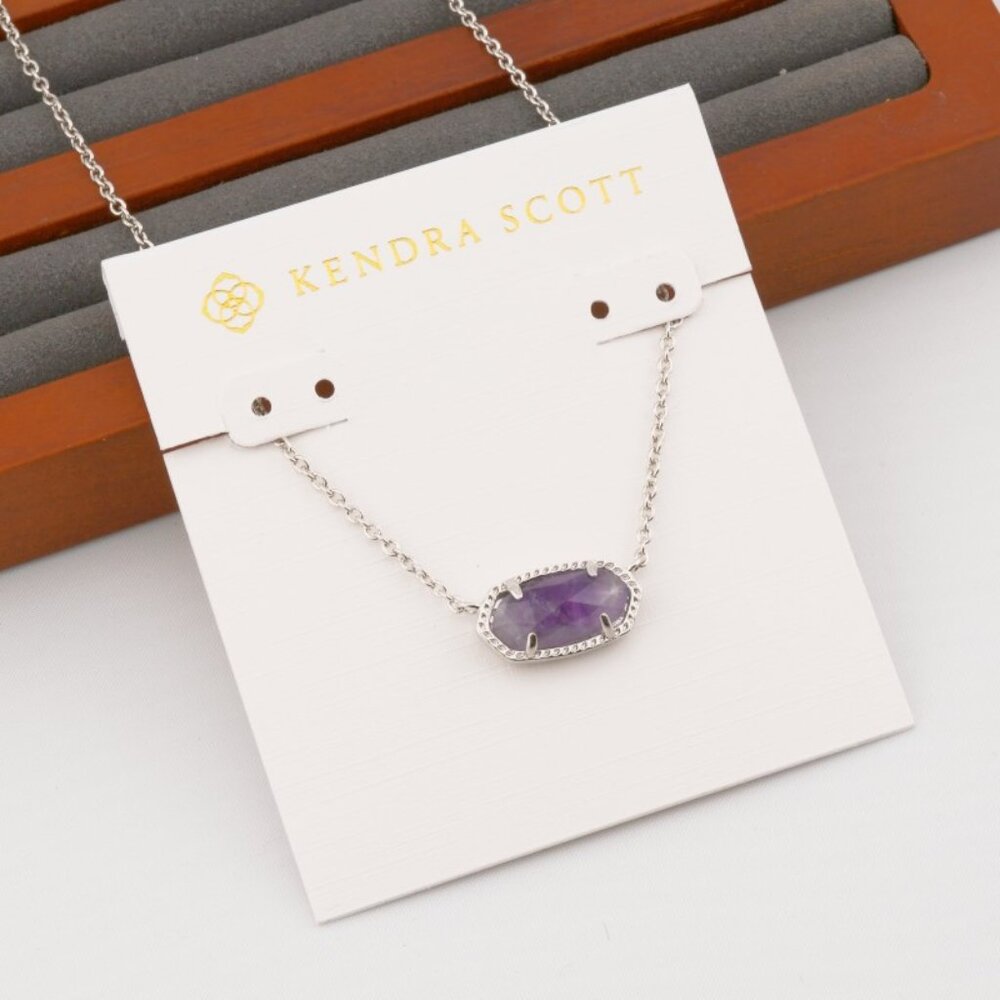 Kendra Scott Purple Crystal Necklace